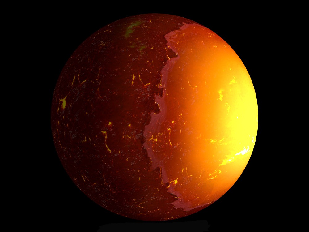 El planeta de la oscuridad eterna