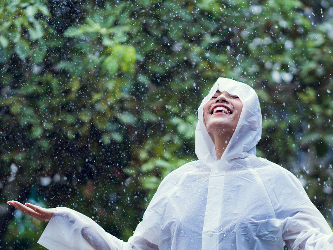 Correr bajo la lluvia