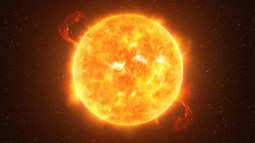 estrella brillante de cerca sobre fondo oscuro