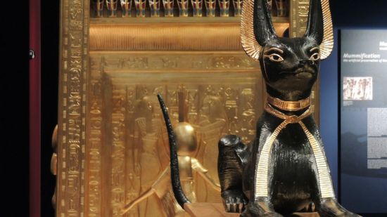 Estatua de un gato del antiguo Egipto