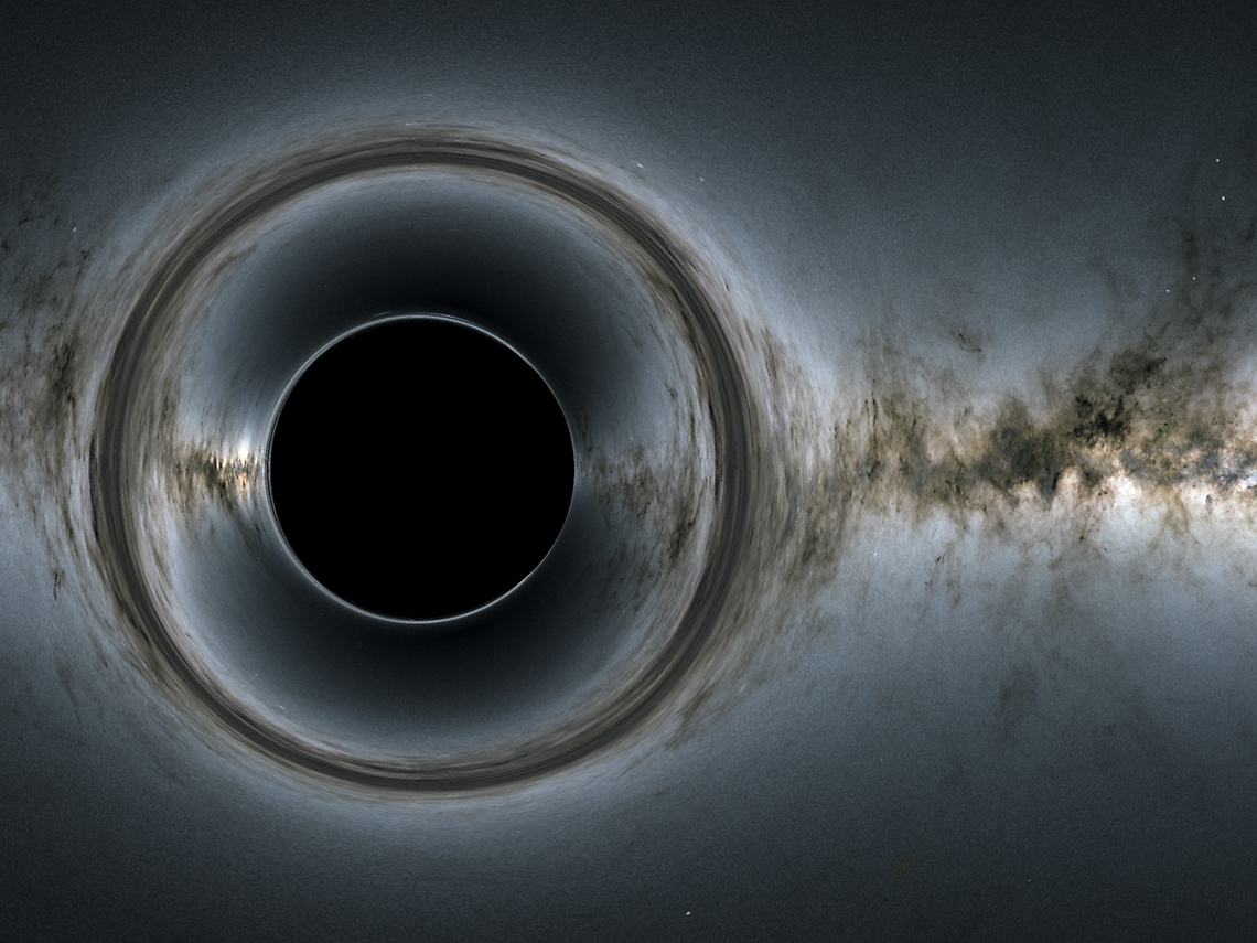 Luz agujero negro