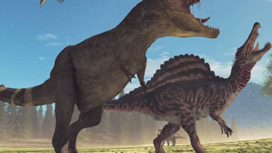 Tyrannosaurus rex  y Spinosaurus