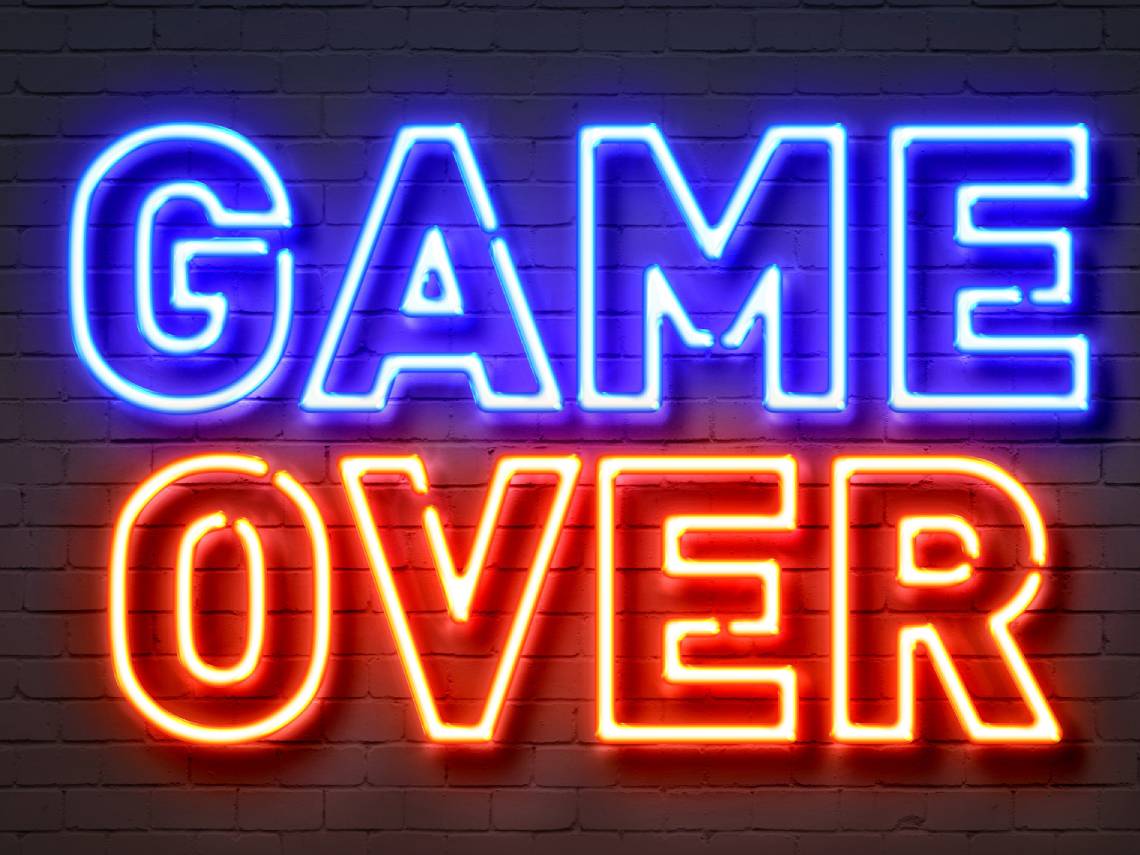 Cartel  luminoso : Game Over