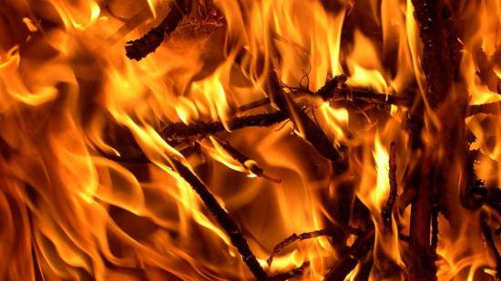 Conducción del calor fuego