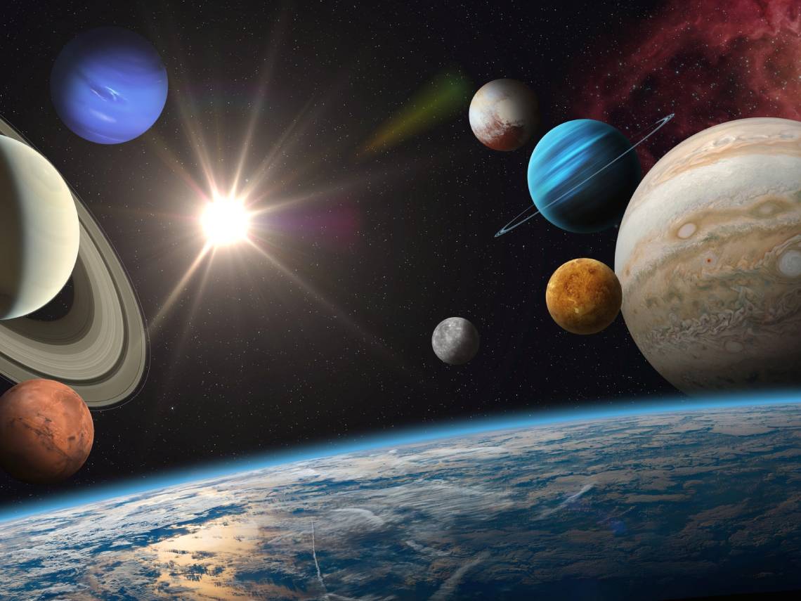 Planetas del Sistema Solar. Ilustración