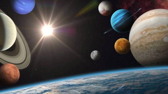 Planetas del Sistema Solar. Ilustración