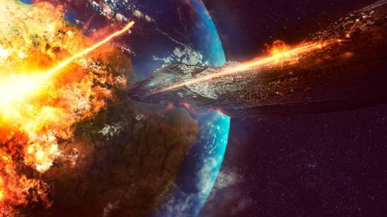 Ilustración. Invasión extraterrestre