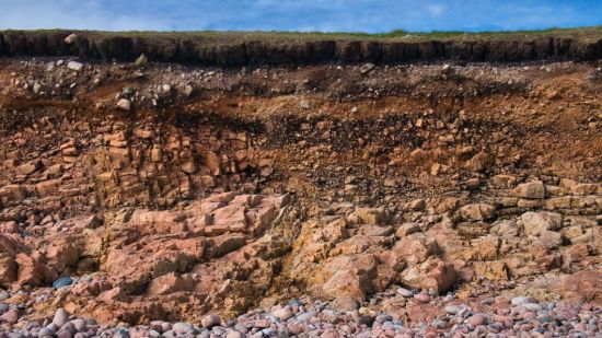 Horizontes del suelo expuestos
