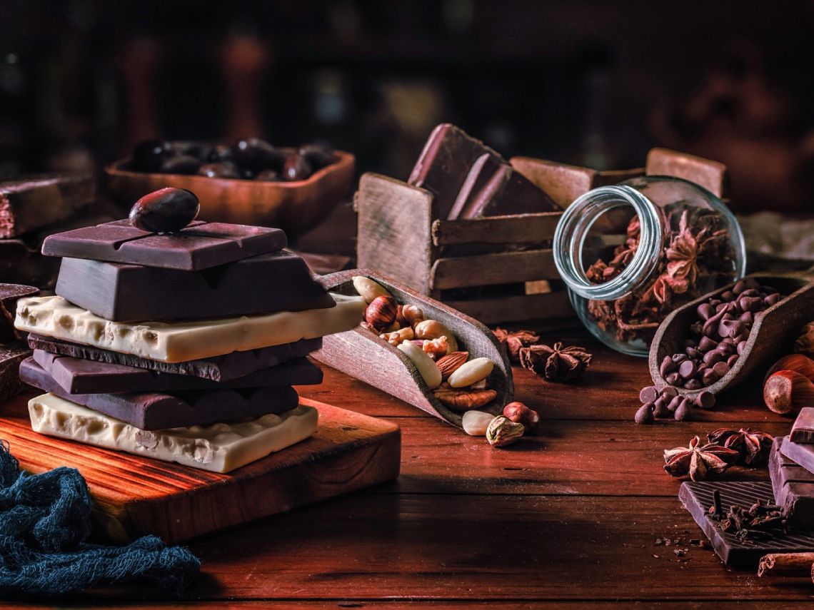 Productos derivados del cacao, chocolate
