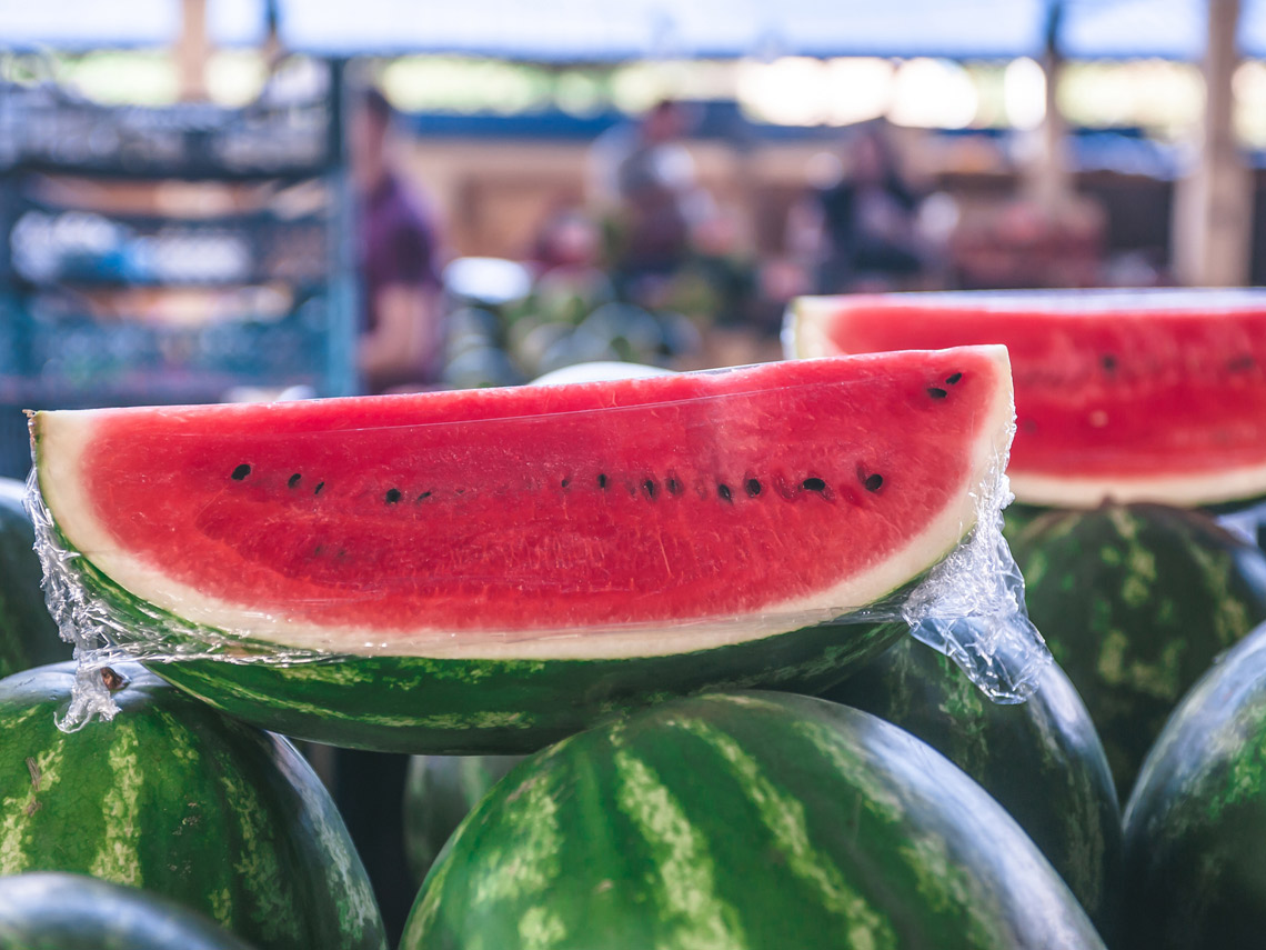 Sandías cortadas