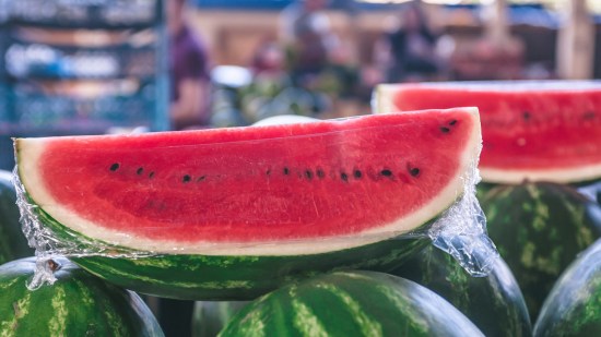 Sandías cortadas