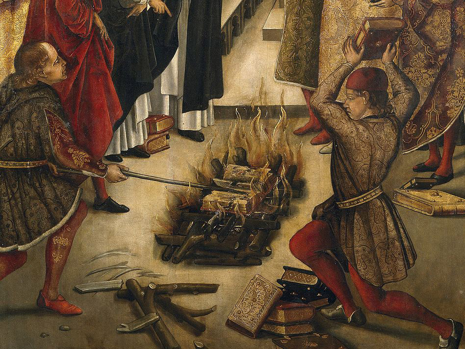 Los cátaros en la hoguera