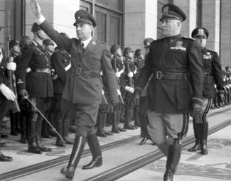 Pavelic y Mussolini