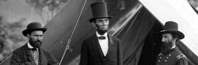 Pinkerton con Abraham Lincoln