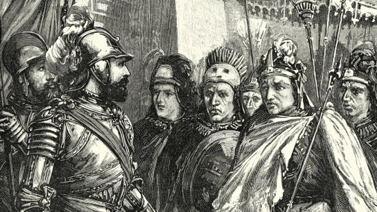 Cortés y Moctezuma