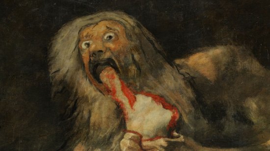 Saturno devorando a sus hijos. Pintura Negra de Francisco de Goya