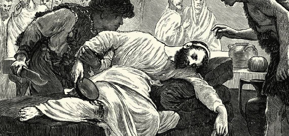 ilustración romano drogado