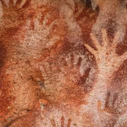 Pintura rupestre, manos