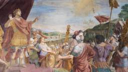 Primer emperador cristiano. Pintura