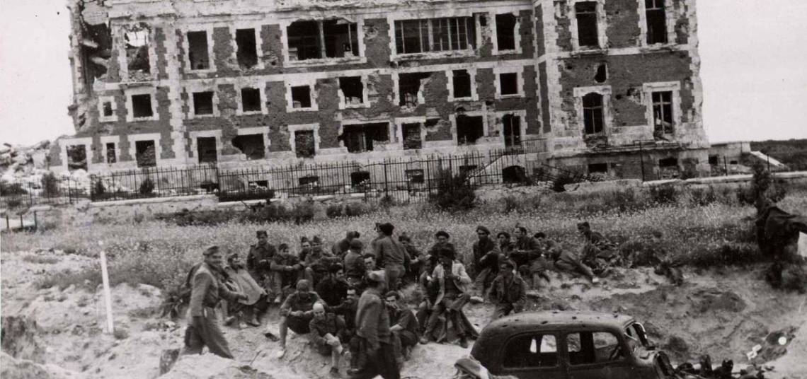 Edificio destruido en la Guerra Civil