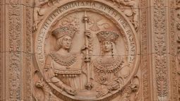 Grabado. Los Reyes Católicos