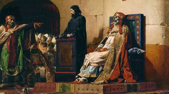 El papa Formoso y Esteban VI (1870) de Jean-Paul Laurens