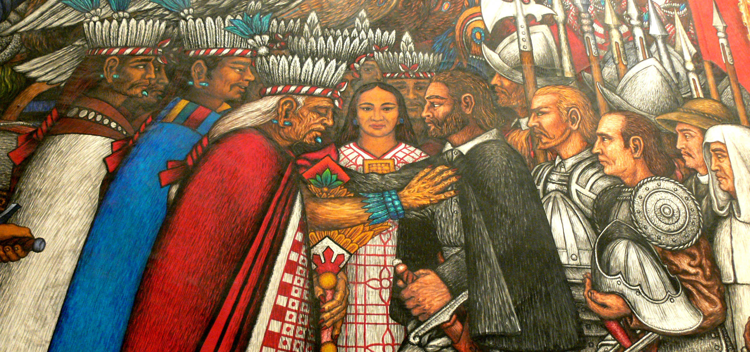 Malinche y Cortés