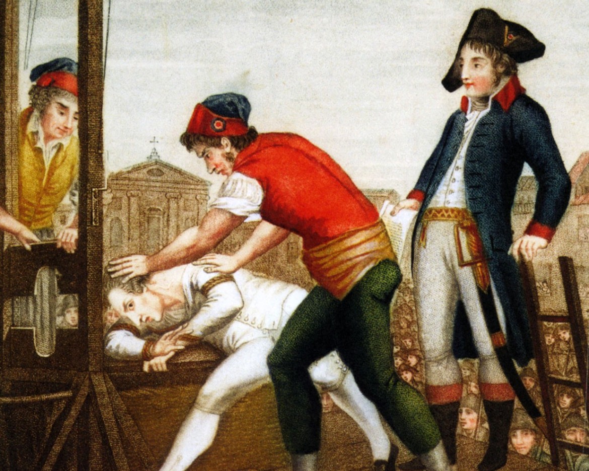 Robespierre es ejecutado en la guillotina/ Pictorial Press Ltd./Alamy