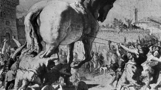 ¿Cuánta gente iba dentro del caballo de Troya?