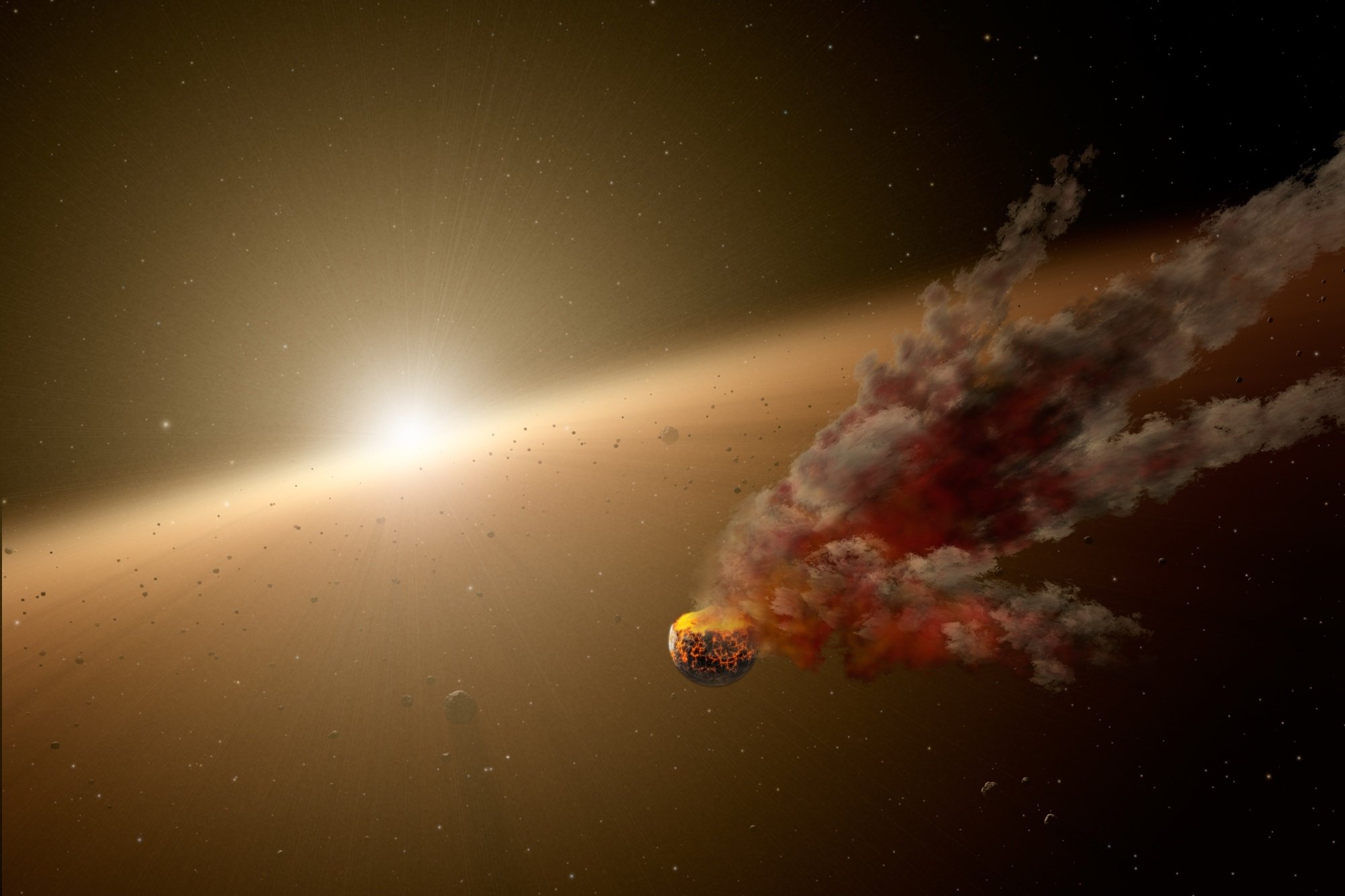 Cuándo se formó el primer planeta