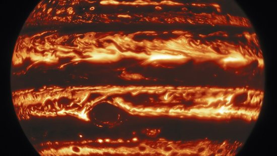 Descubiertos extraños patrones de temperatura en Júpiter