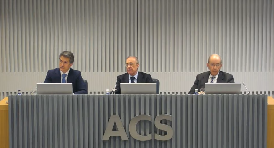 Imagen de la última presentación de resultados del Grupo ACS.