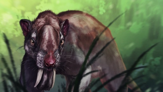 Recreación del dientes de sable