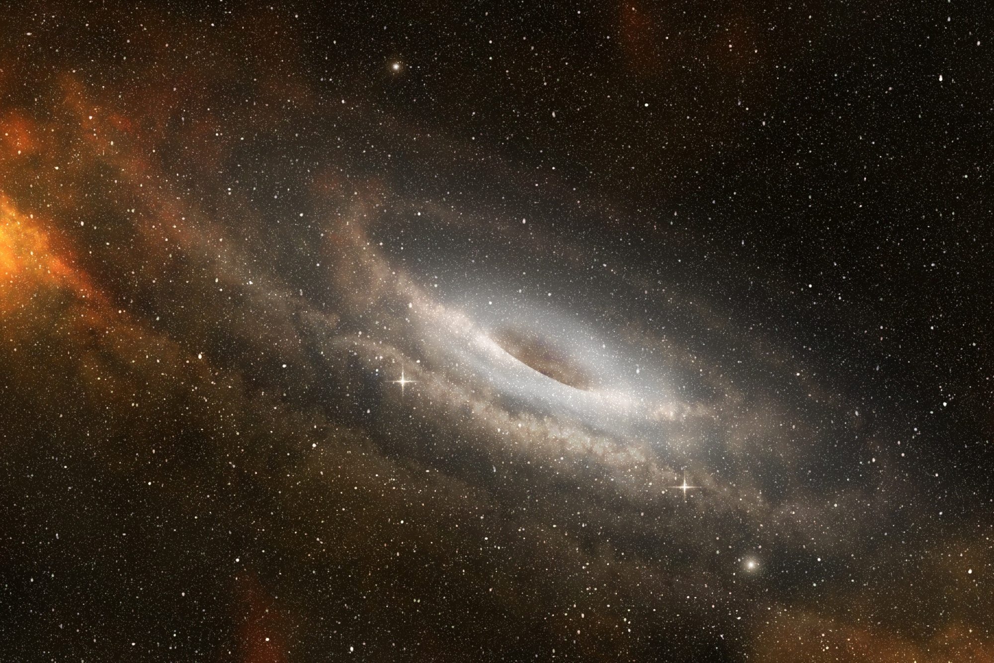 Descubiertas estrellas en formación alrededor del agujero negro supermasivo