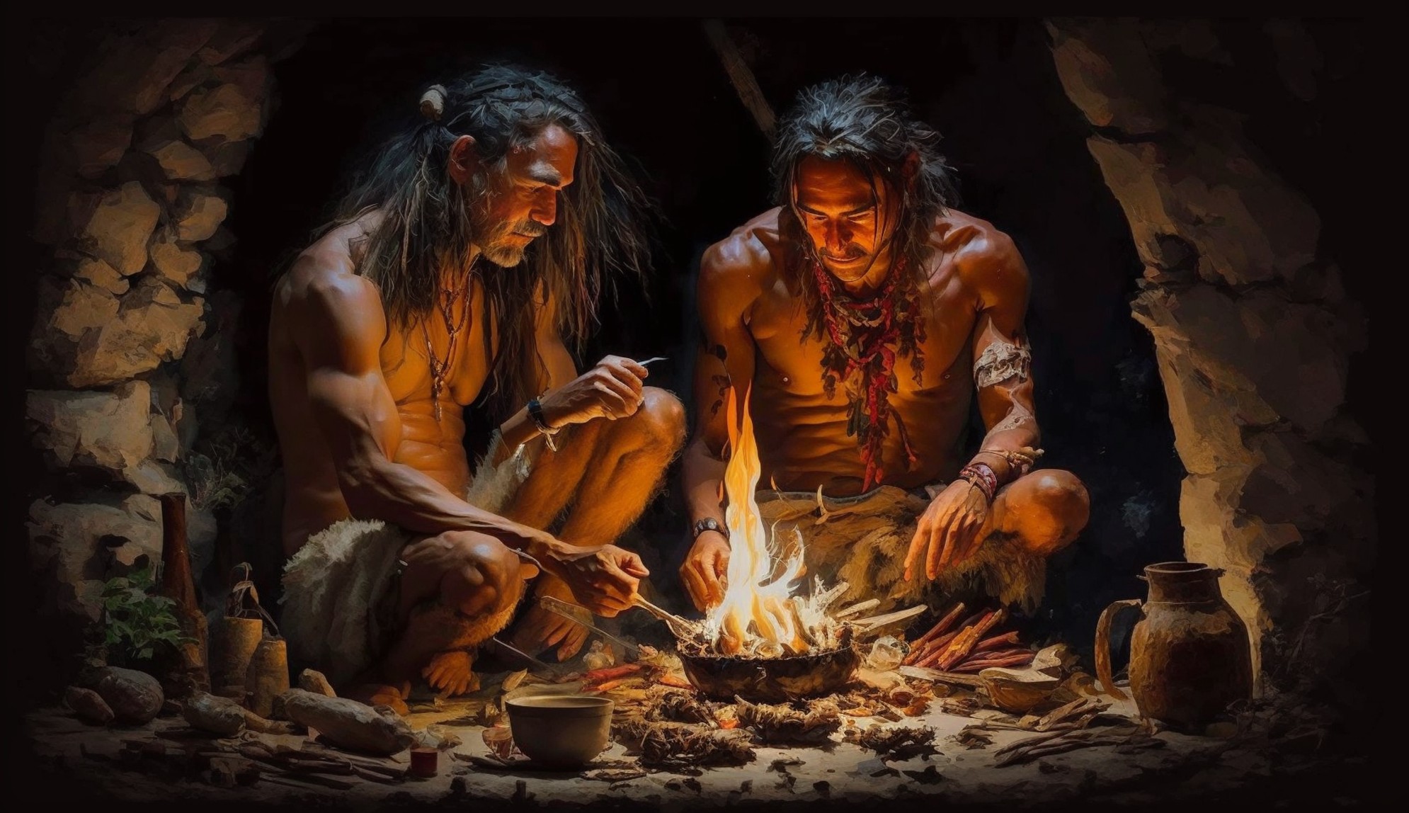 Homo sapiens comiendo caracoles