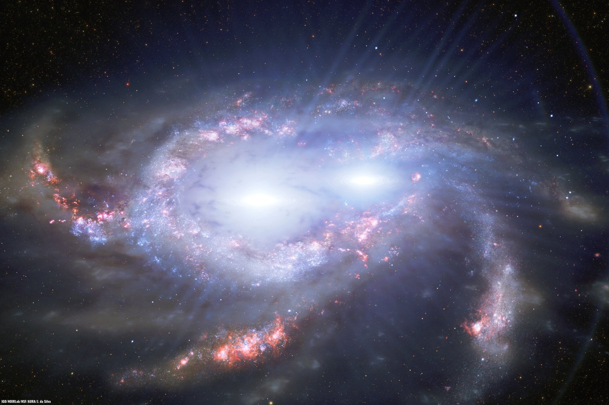 La colisión triple de cuásares que dio origen al objeto más masivo del universo