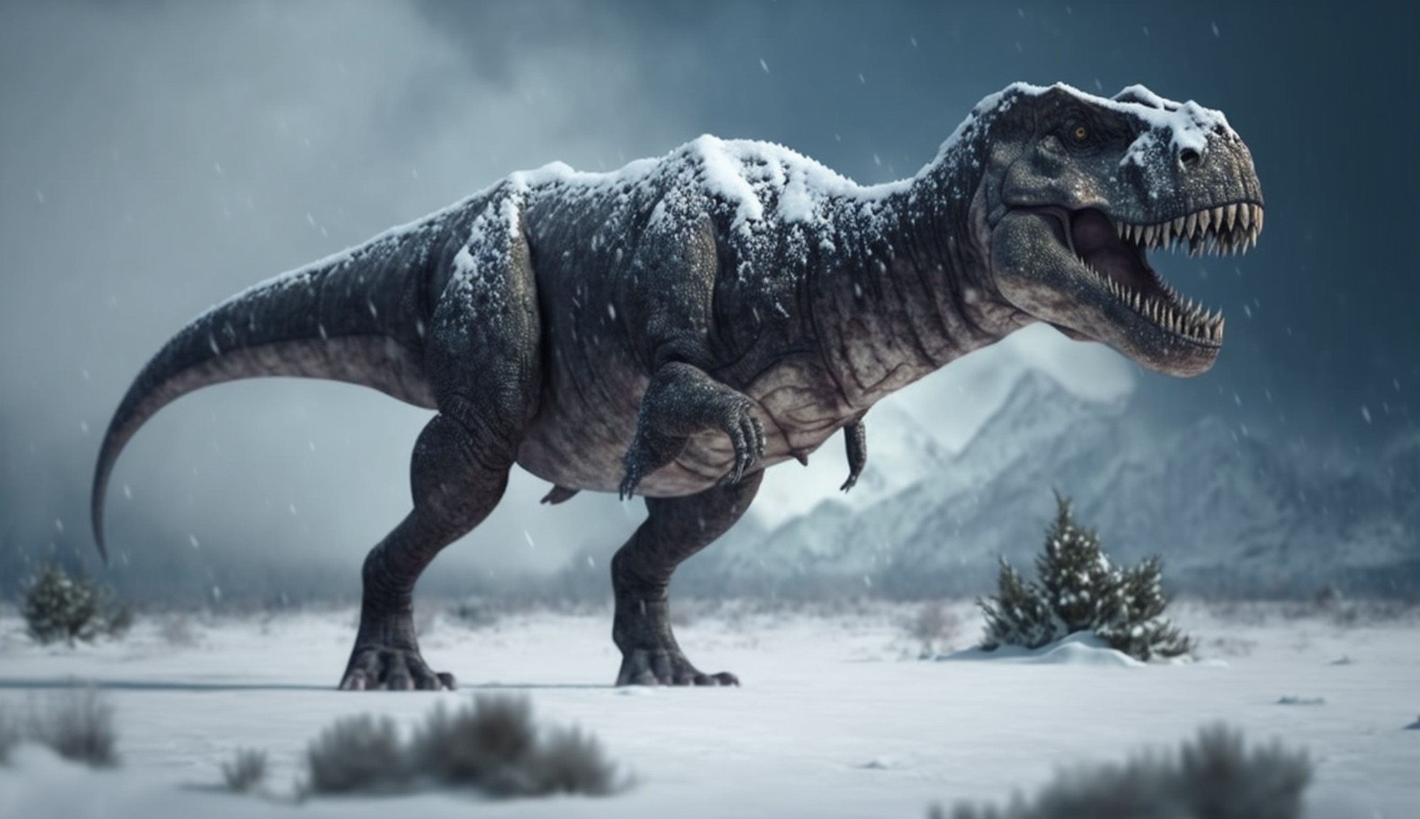 Invierno nuclear con Tyrannosaurus rex