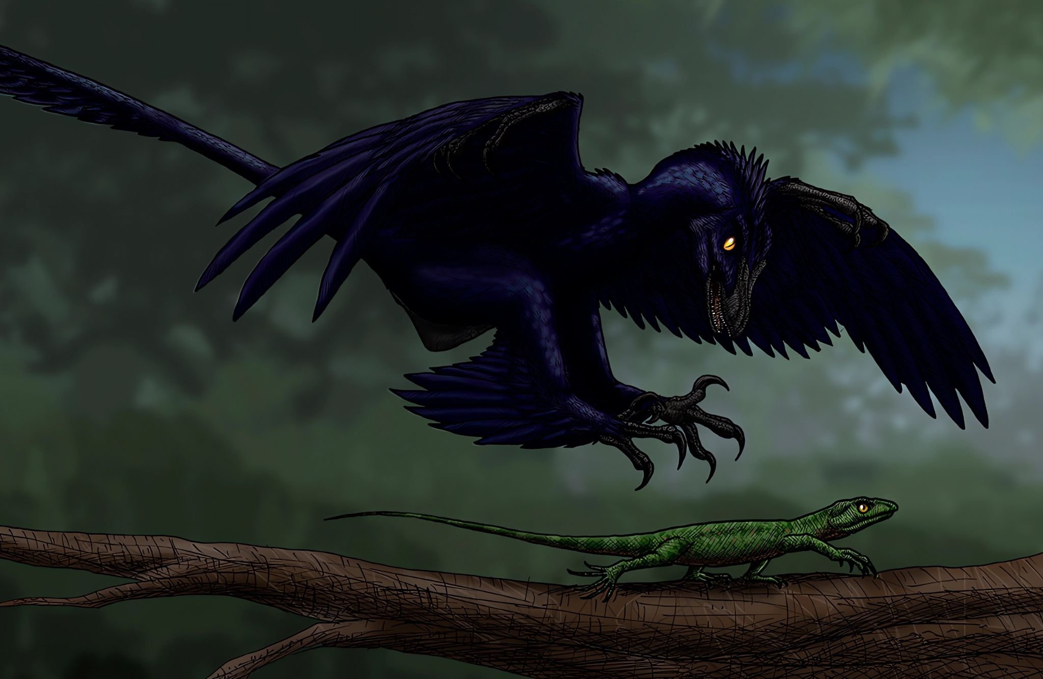 Este dinosaurio podía cazar al vuelo como los halcones modernos