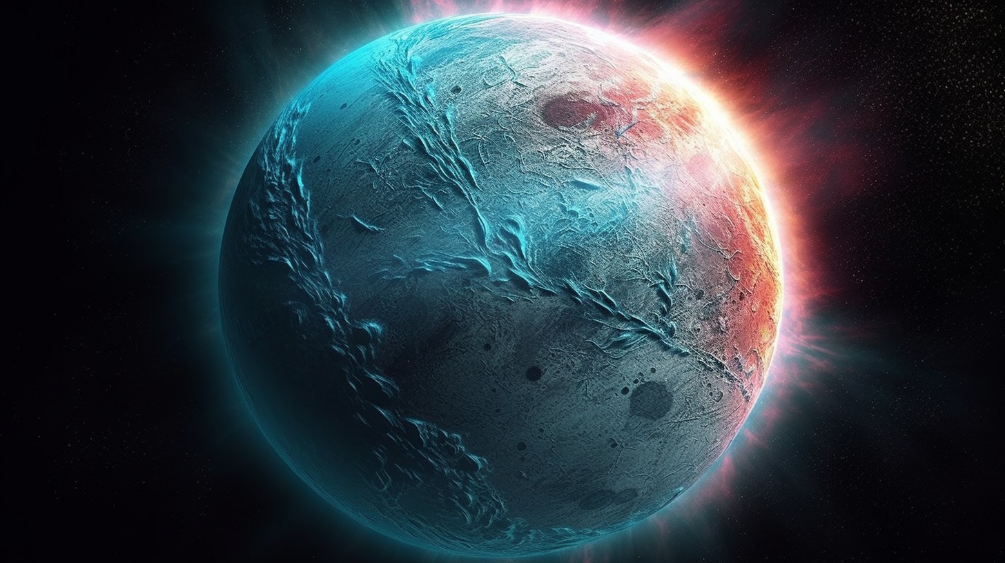 Simulación de un vórtice polar en Urano