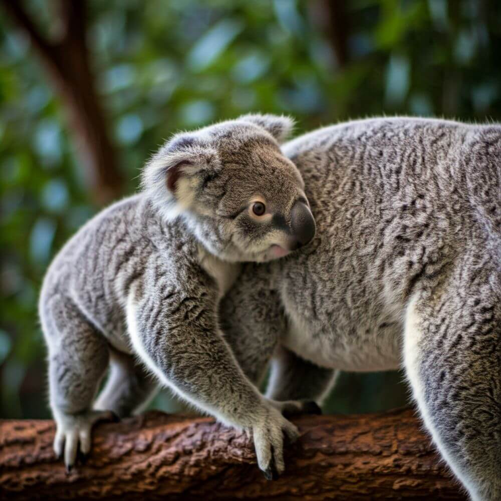 Un Koala junto a su cría. Gemini