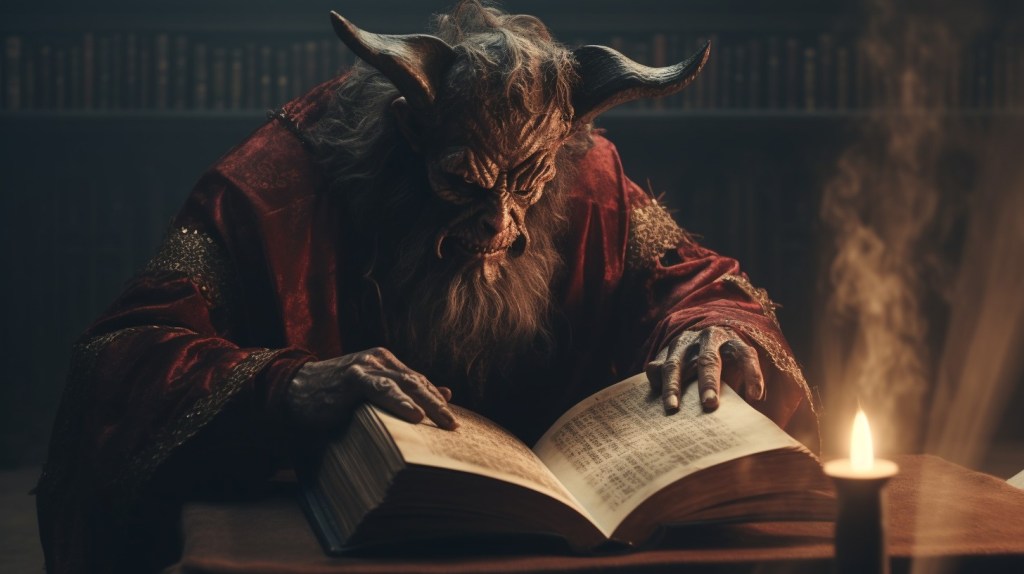 Recreación de Satanás con IA