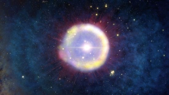 Representación artística de las primeras estrellas del universo