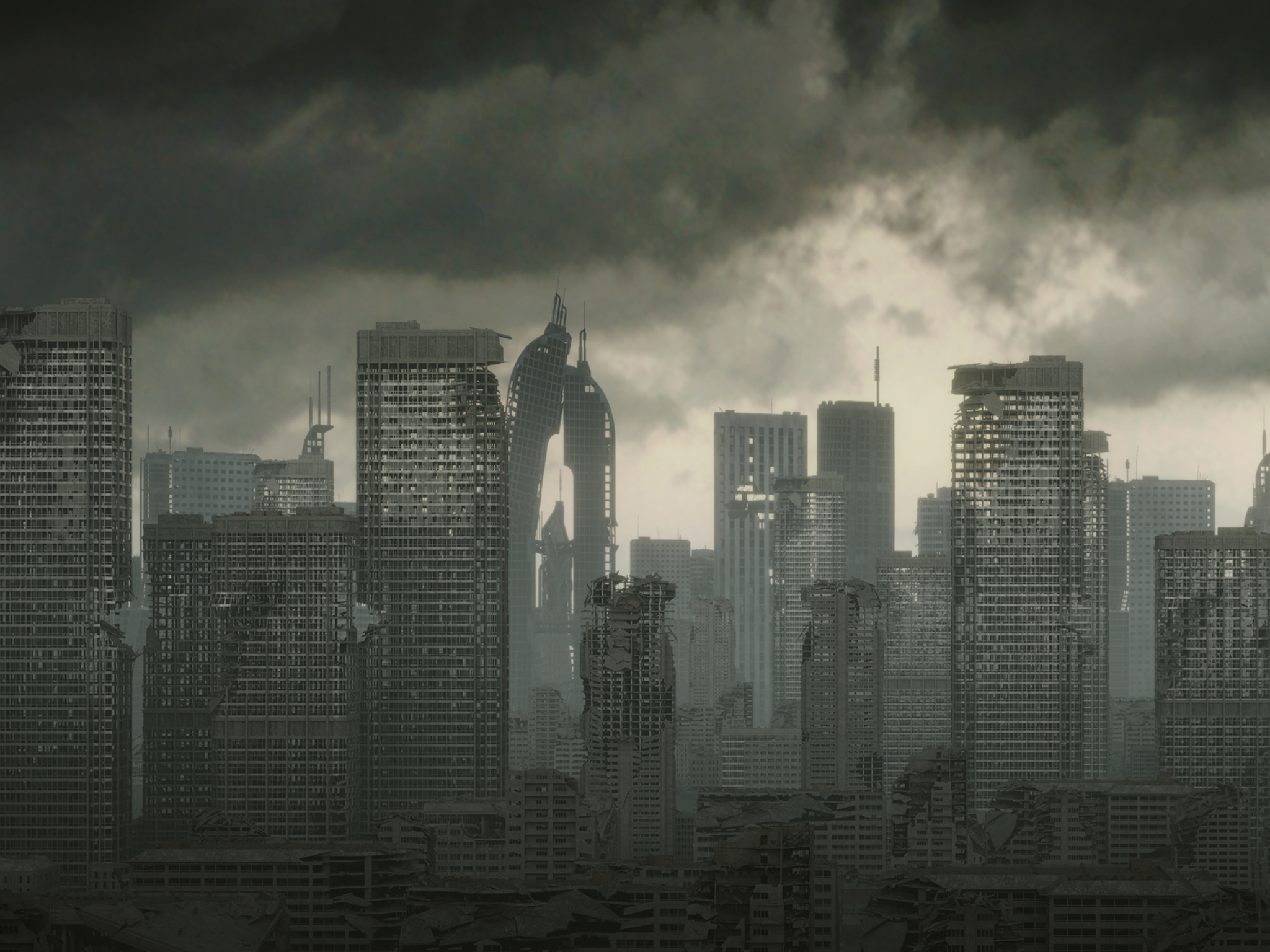 Edificios destruidos