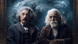 Así sería una charla entre Einstein y Platón