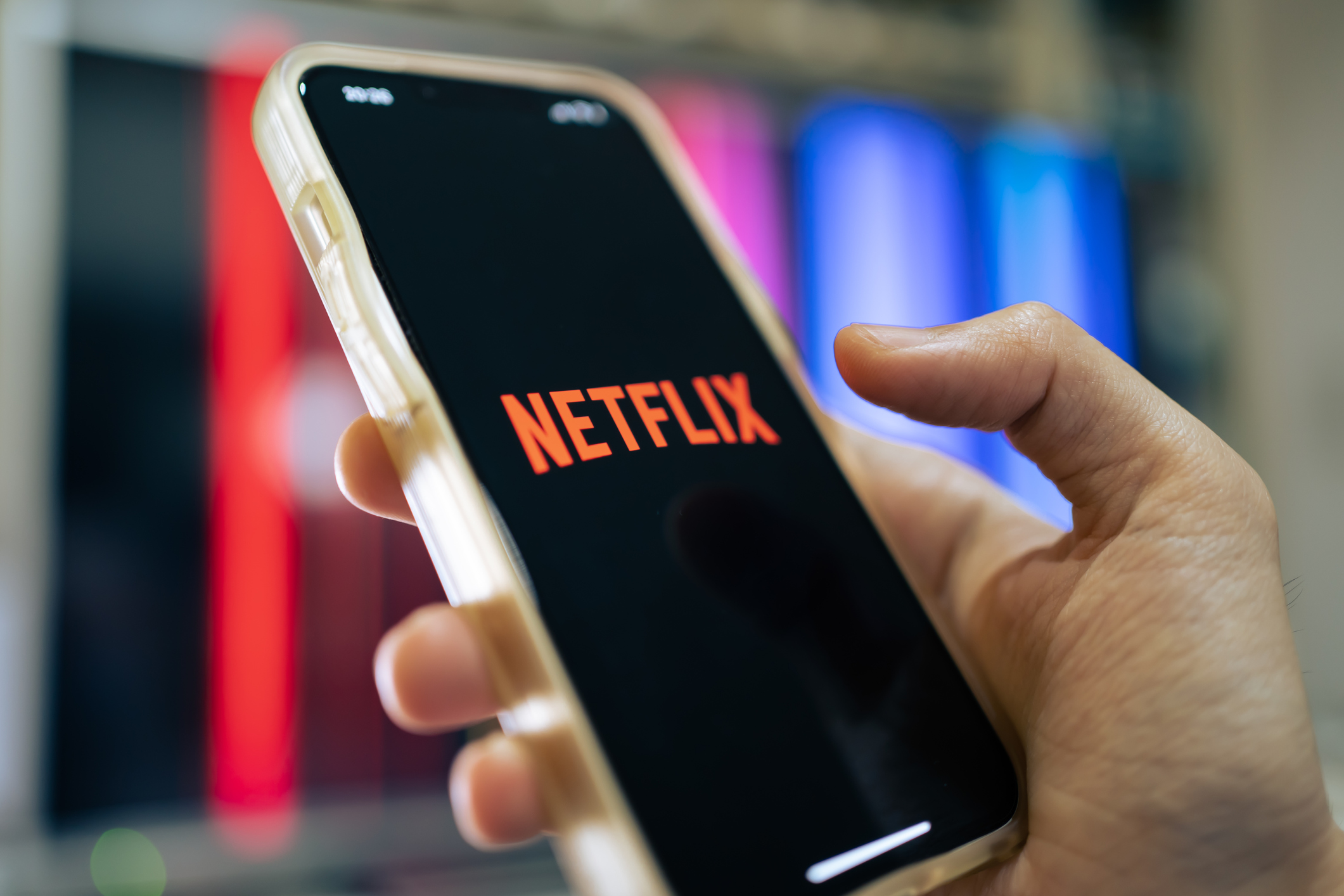 Dispositivo móvil con Netflix