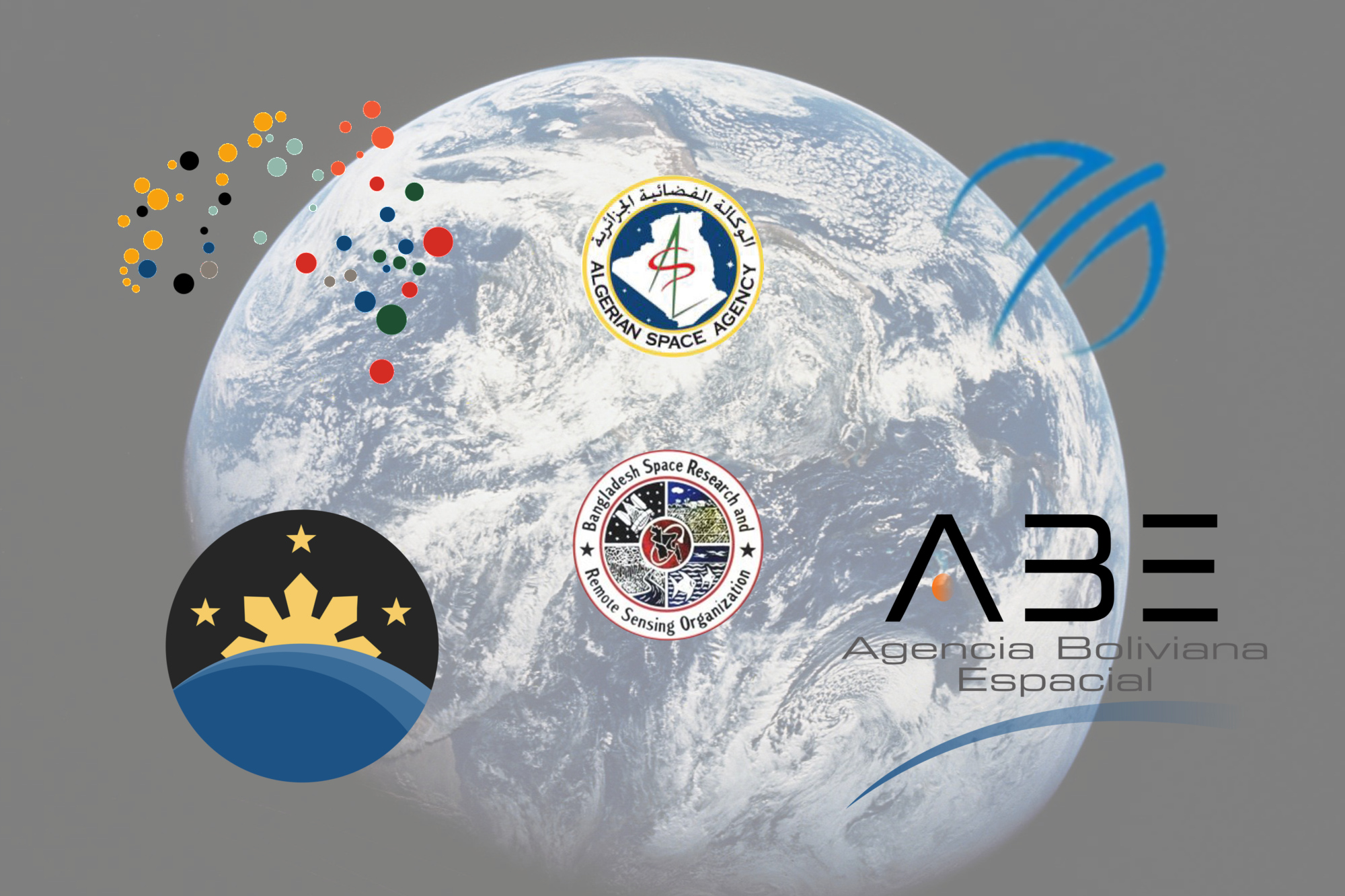 Logos de varias agencias espaciales