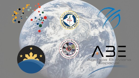 Logos de varias agencias espaciales