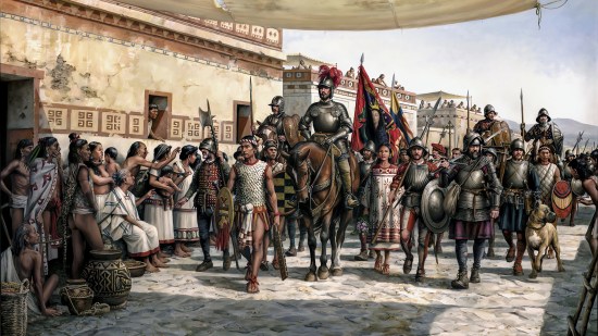 Entrada de Hernán Cortés en Tenochtitlan