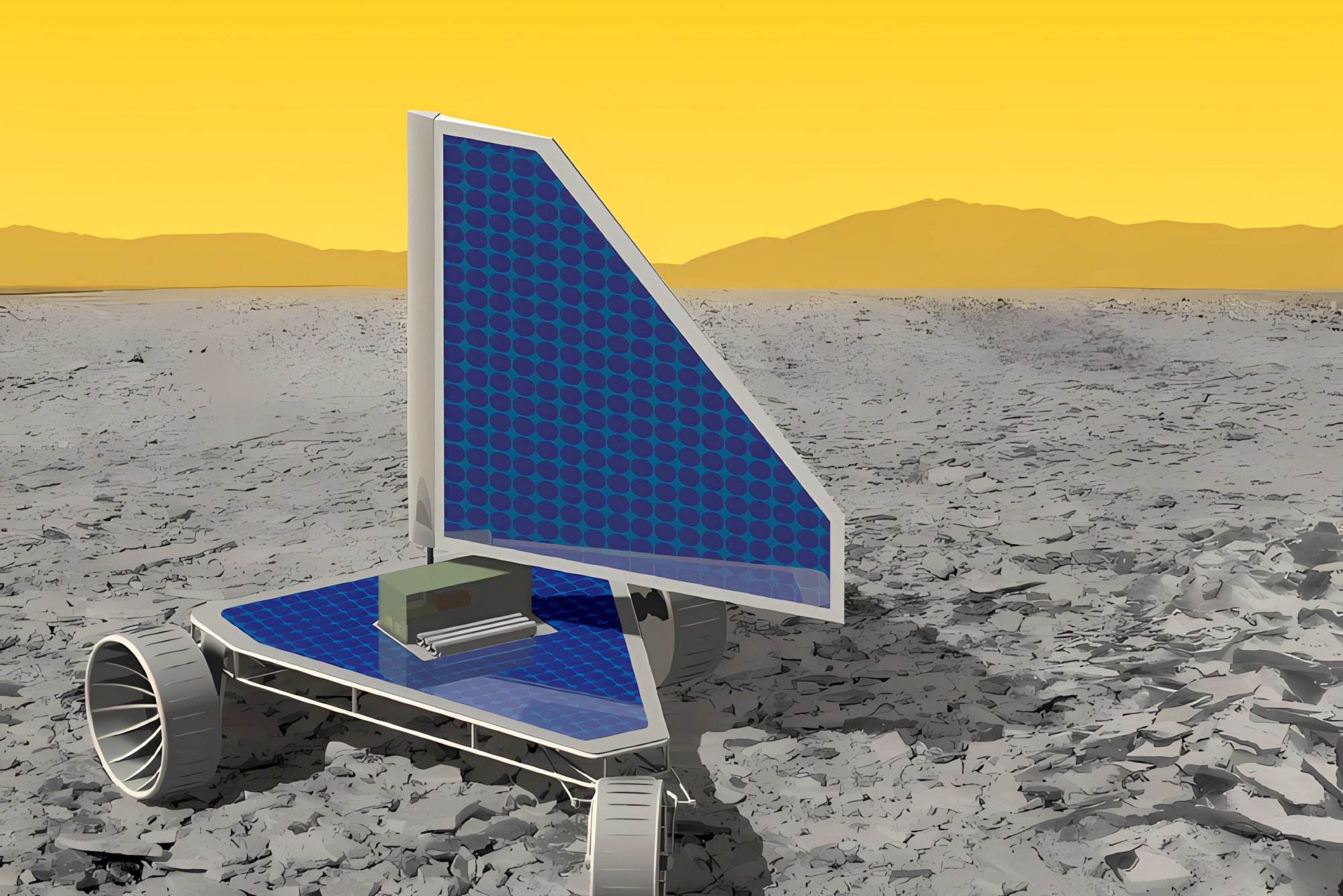 Representación artística del rover Zephyr