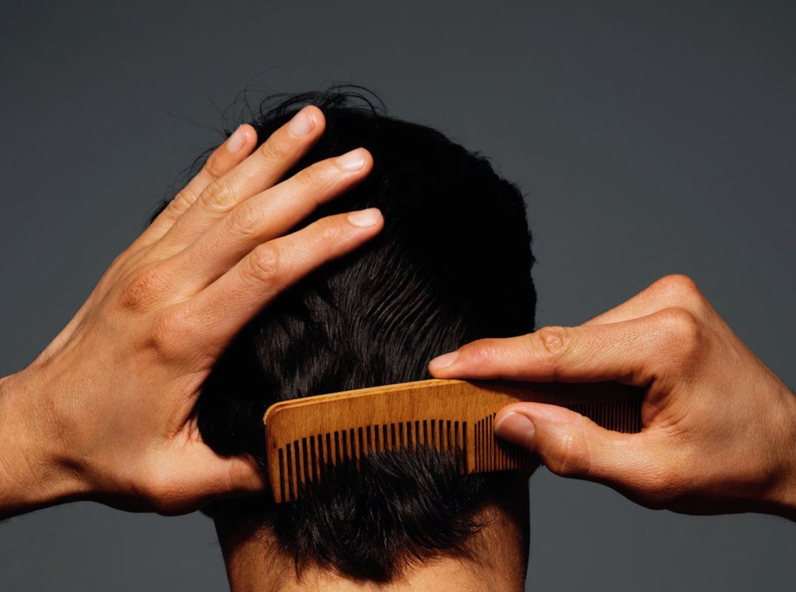 Champus caída cabello hombre